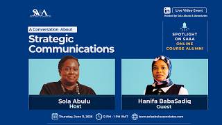 Strategic Communications in the Development Sector: Ep 3: Spotlight on SA&A Courses Alumni