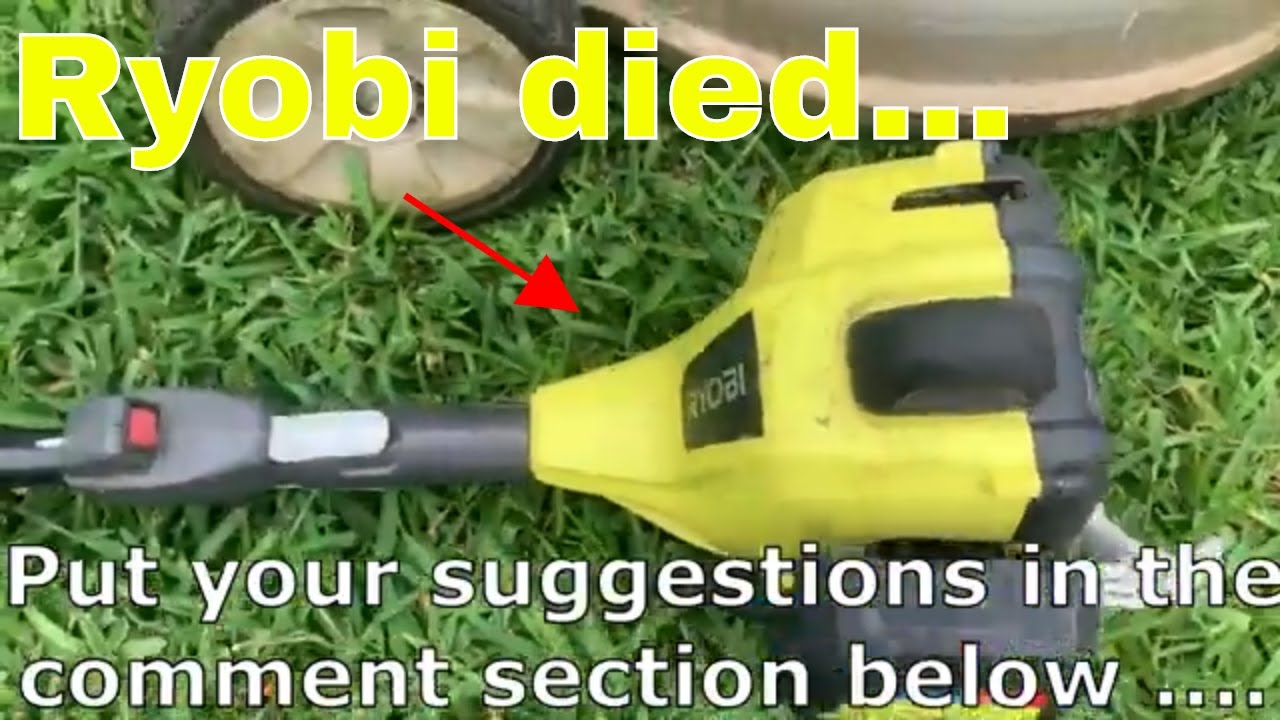 Ryobi died... Time for a new line trimmer YouTube