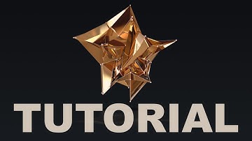 How to : Abstract Shape To Gold Star 🌟 | Cinema 4D Tutorial