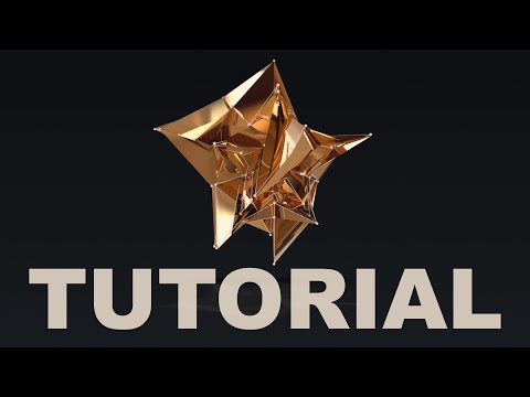 How to : Abstract Shape To Gold Star 🌟 | Cinema 4D Tutorial