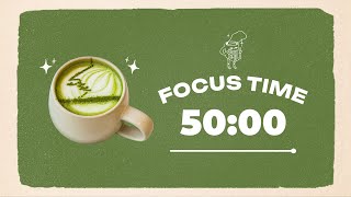 Download Lagu 🍵 Study with Me | Hot Matcha Latte with Latte Art | 50/10 Tmer | Lo-fi Beats 🎶 |4 Hour Focus Session MP3
