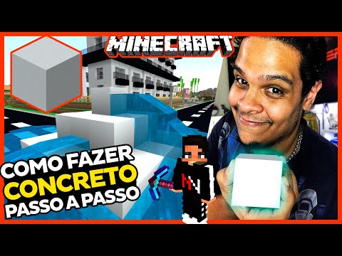 COMO FAZER CONCRETO NO MINECRAFT PARA CELULAR | WINDOWS 10 | BEDROCK EDITION | ‹ Nerd Vingador ›