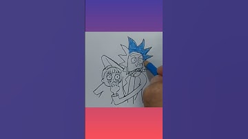 short. How to draw Rick and Morty. shorts