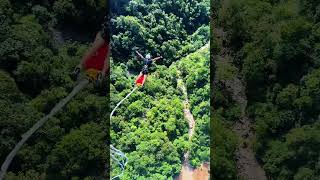 Bungee Jumping With Rope In Beautiful Place  Asmr Bungee Jumping#nature #high