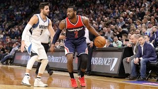 John Wall Hits The Crazy Layup As He Falls To The Ground!