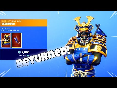 The Samurai Skins Are Back New Item Shop Fortnite Battle Royale - 