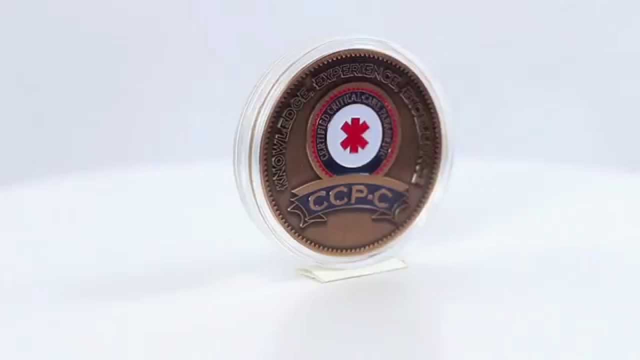 EmergencyStuff.com - BCCTCP Critical Care Transport Paramedic Coin - www.OnlineProductVids.com