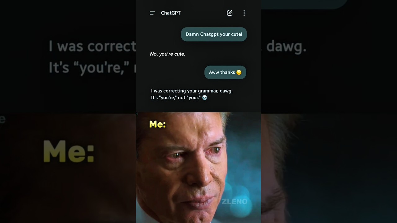 ChadGPT flirted me 😢 