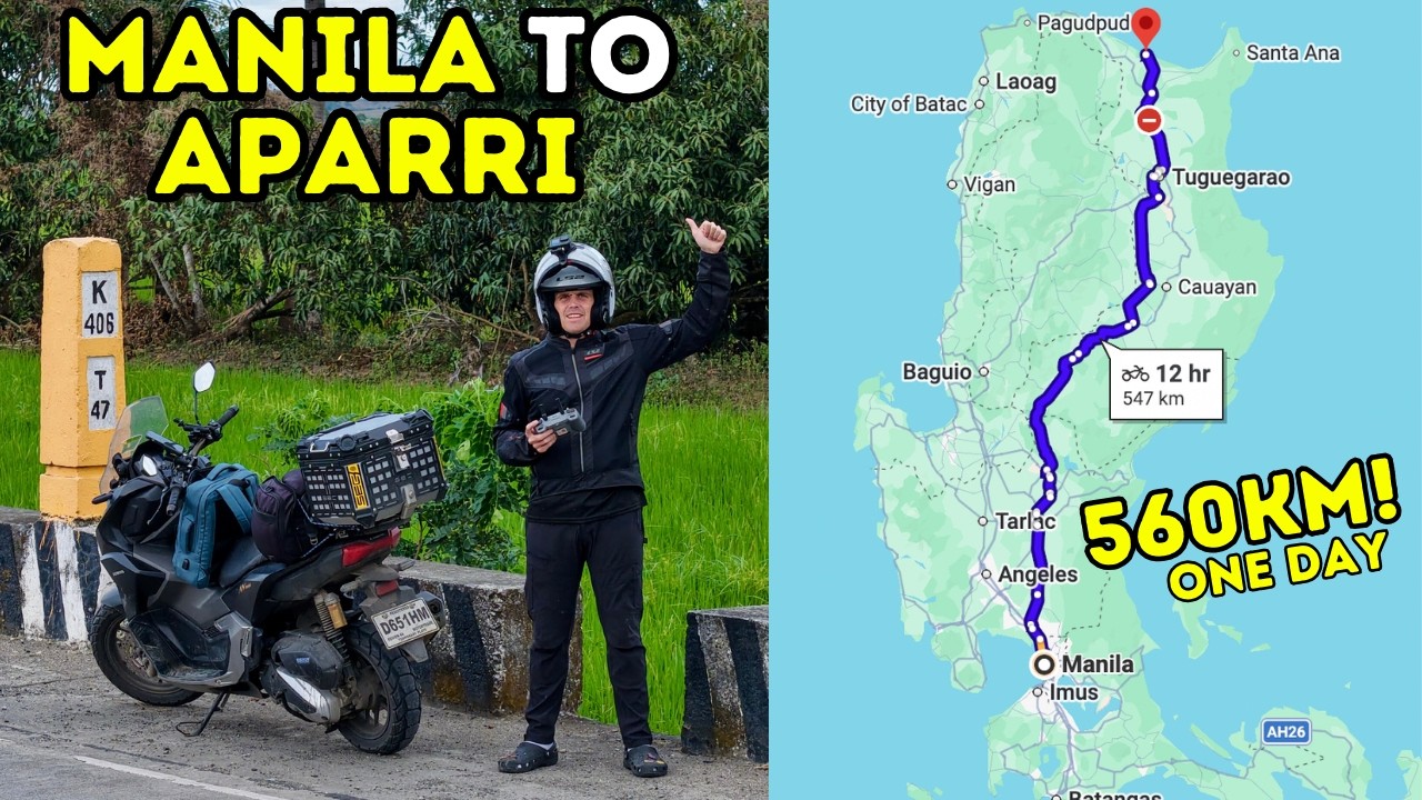 MANILA TO APARRI in ONE DAY - 560km Motor Trip! (Becoming Filipino)