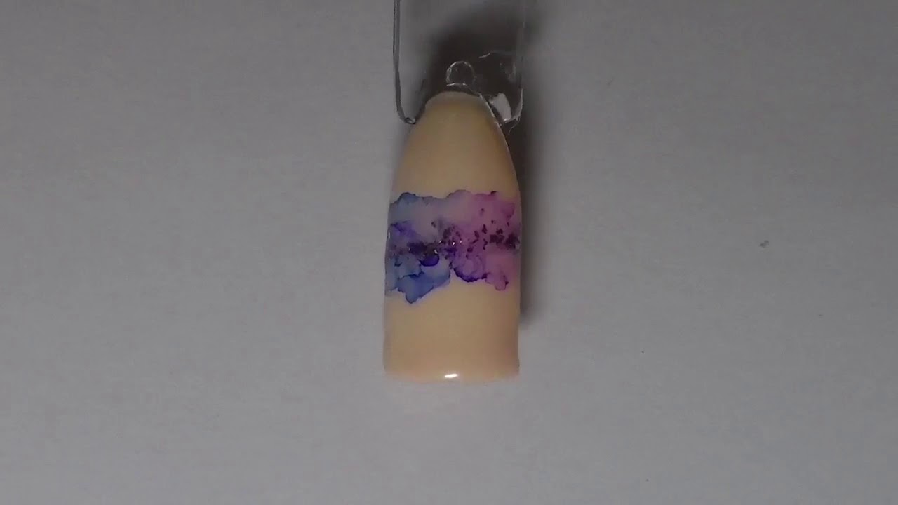 Color Splash Galaxy Sharpie Nail Art Tutorial - YouTube