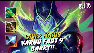 INSANE VARUS LASER FOCUS Build is MELTING LOBBIES! | Set 15 KOColiseum | Teamfight Tactics