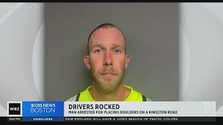 Cameron Currier charged with putting large rocks on Kingston road for months to 