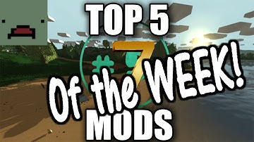 Top 5 Unturned Mods of the Week! Episode 7 (Flying Tanks, Guns, and Trains)