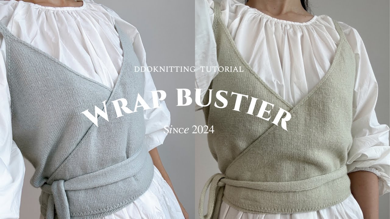 Wrap Bustier Tutorial🩵 |Knitting|Needlepoint|Hand Knitting
