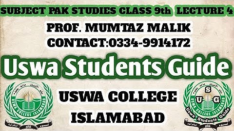 PAK STUDIES CLASS 9th LECTURE 4