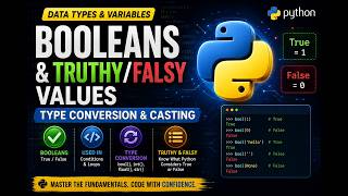 9. Data Types & Variables - Booleans & Truthy/Falsy Values