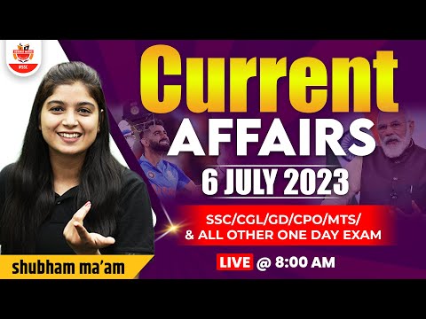 Current Affairs ! Daily Current Affairs For All Exams ! Current Affairs Daily Dose By Shubham Ma'am