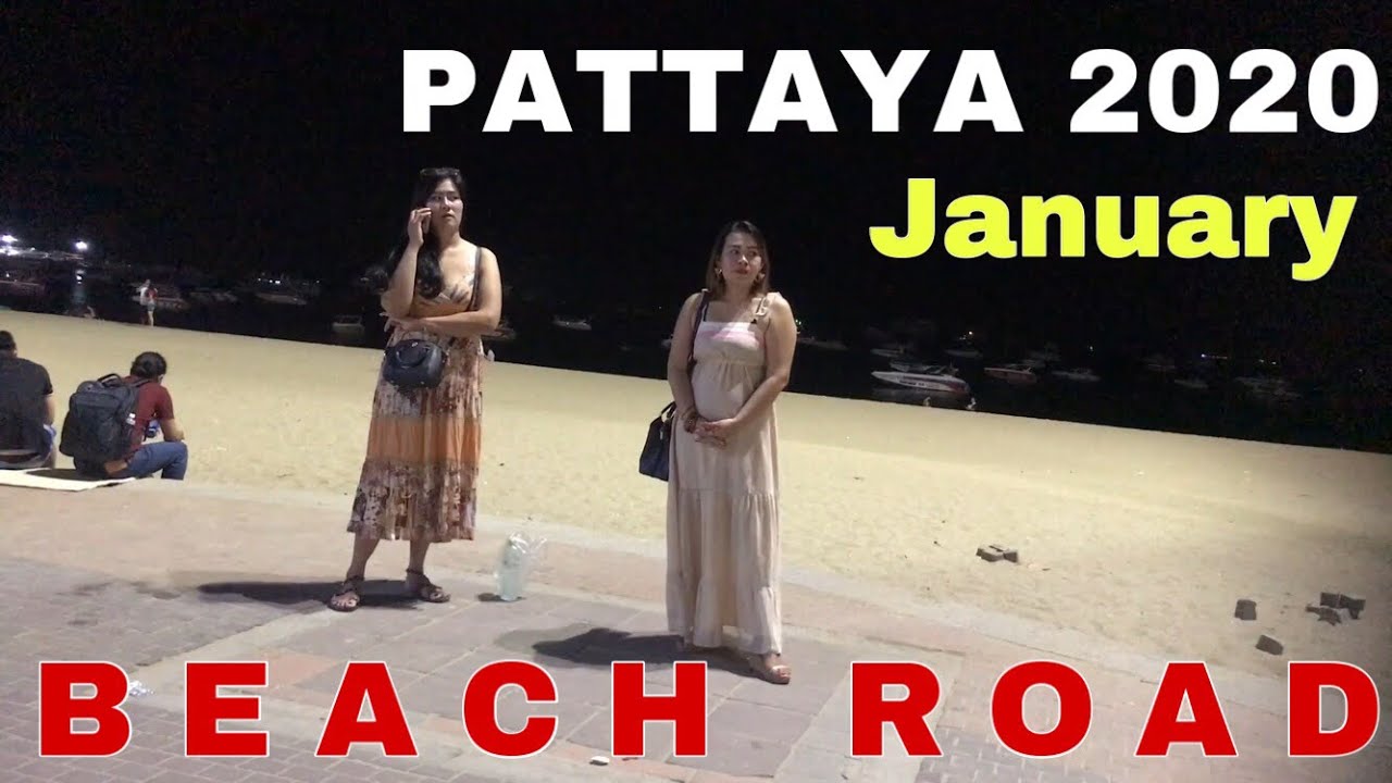 Pattaya- January 2020-  Beach road action bangkok112