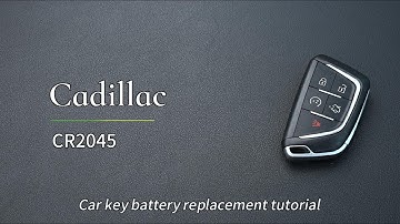 Replace Cadillac Key Battery CR2045 keyless entry Remote YG0G20TB1 instruction