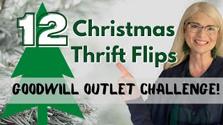DIY Christmas Challenge: 12 Thrift Flips Using Goodwill Clearance Outlet Finds!