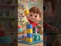 Tap Tap Build Song 🧱 | Learn Building Blocks for Kids 🎵 Nursery Rhymes | Bunny Been #shorts