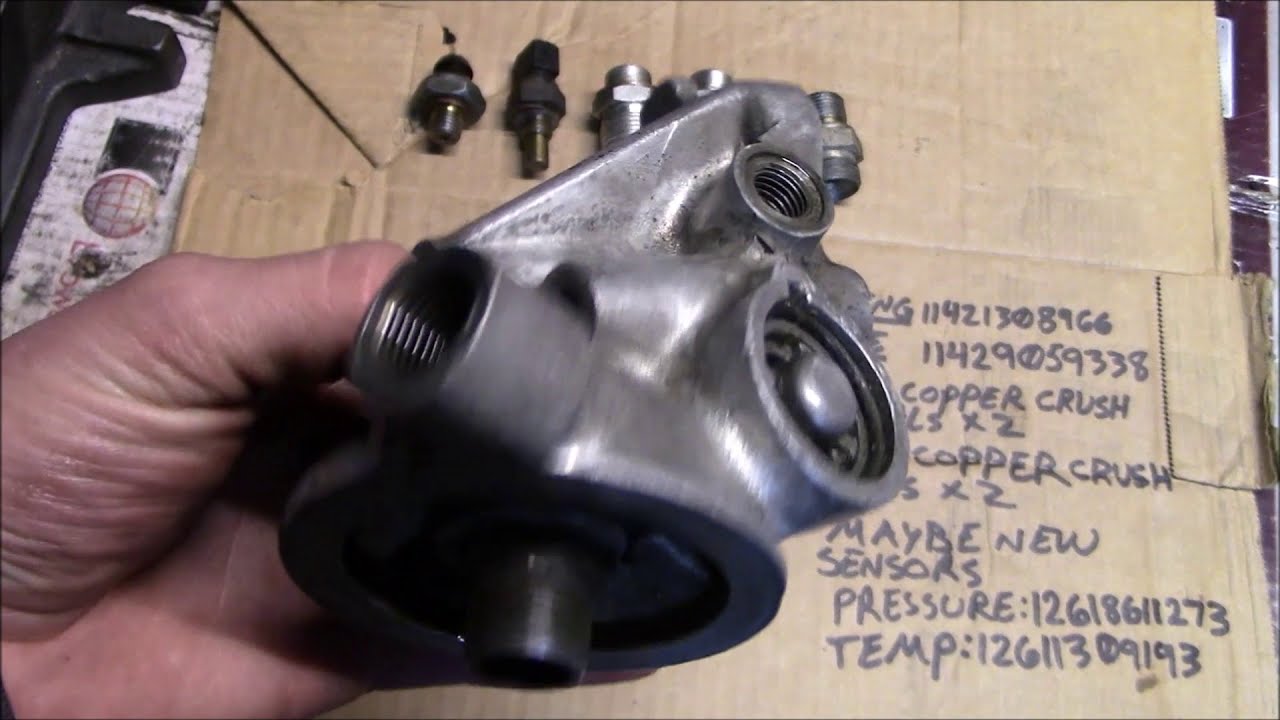 BMW E30 M3 S14 Oil Filter Head Rebuild, Disassembly, Cleaning