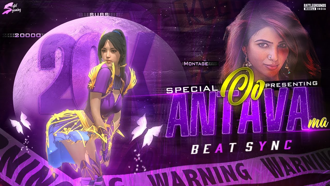 Oo Antava 🥵 20k Special Montage | BGMI Beat Sync Montage | Sajid Gaming