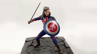 Unboxing & Review | Hot Toys Captain Carter | Custom Diorama Base