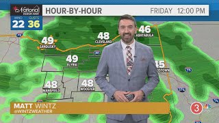 Friday's extended Cleveland weather forecast: Strong winds, periods of rain today in Northeast Ohio