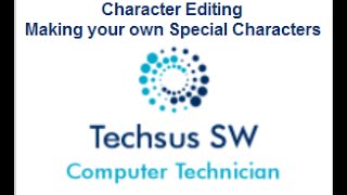 Character Map and Private Character Editor