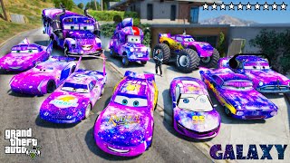 GTA 5 - Stealing GALAXY MCQUEEN CARS with Franklin! (Real Life Cars #75)