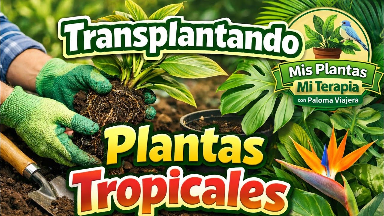 Transplantando Plantas Tropicales 🌴 Paso a Paso