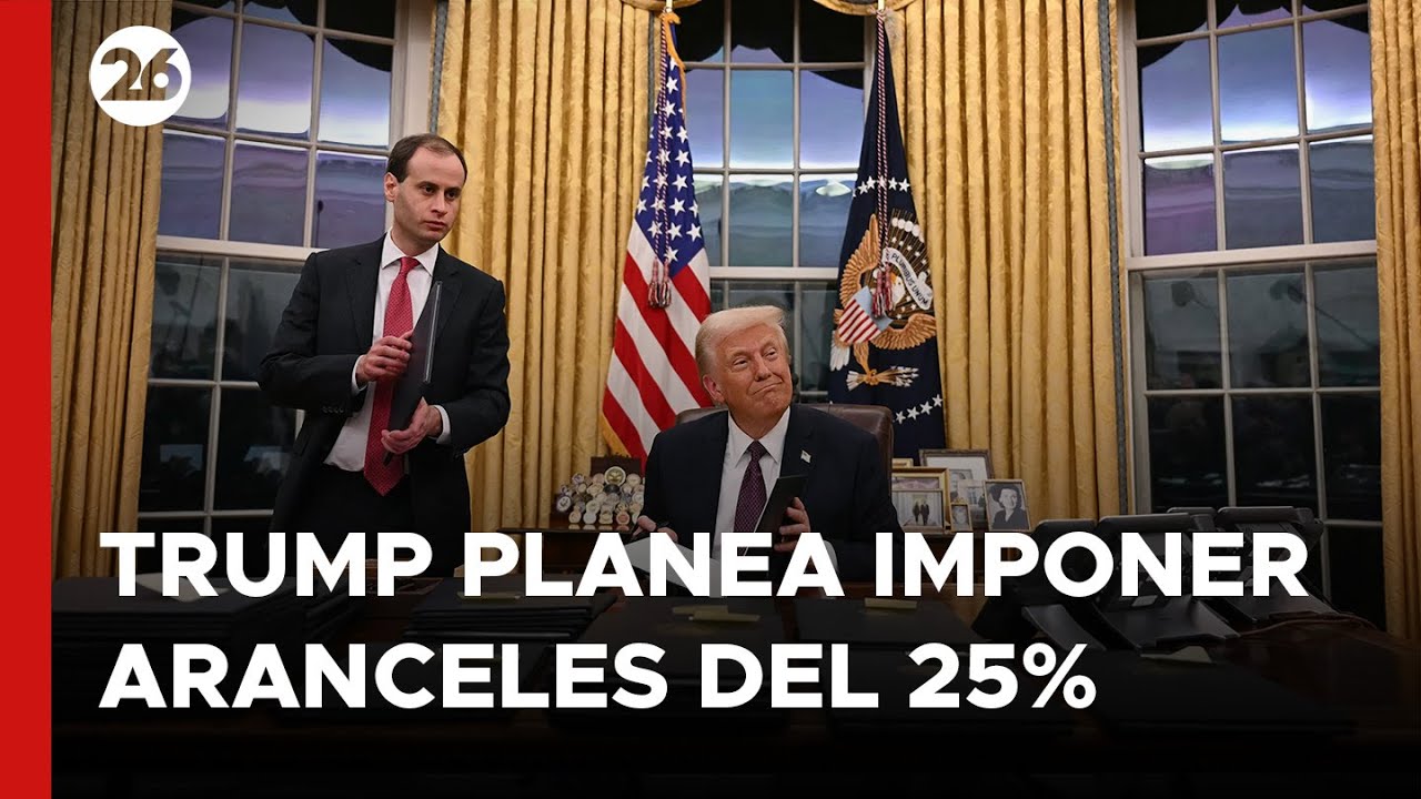 TRUMP planea IMPONER ARANCELES del 25% a MÉXICO y CANADÁ desde el 1 de ...