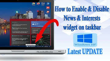 How To Get Windows 10 News Feed Widget || Enable News and Interests Widget On Taskbar Update