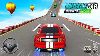 Muscle Car Stunts 2020 - Mega Stunt Ramp GT Car Simulator - Android GamePlay MC#3 screenshot 4