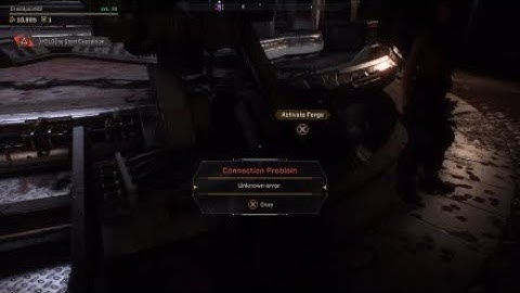 Anthem Forge save bug error.