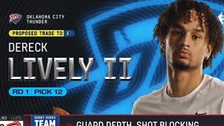 Mavericks Pick DERECK LIVELY II With The 12 Pick 2023 NBA Draft