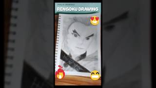 Rengoku realistic drawing #drawing #shorts