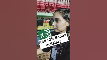 Add 10% Bonus in salary☑️#excel #computer #trending #shorts #shortcuts #video #windows #tally