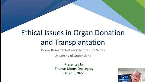 The ethics of organ donation and transplantation: Long-established, regularly re-examined