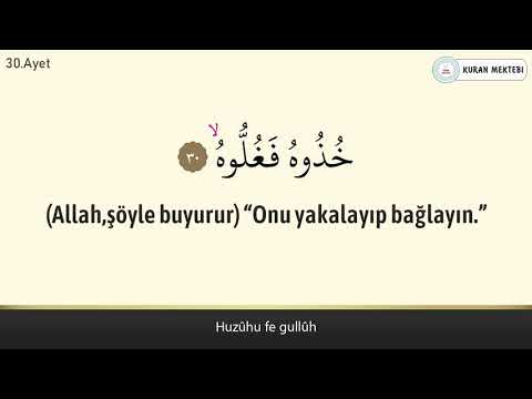 Hakka suresi anlamı dinle Fatih Çollak (Hakka suresi arapça yazılışı okunuşu ve meali)