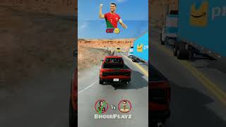 Ronaldo vs Messi 52 | BeamNGdrive Edition #beamngdrive #shorts #ronaldo