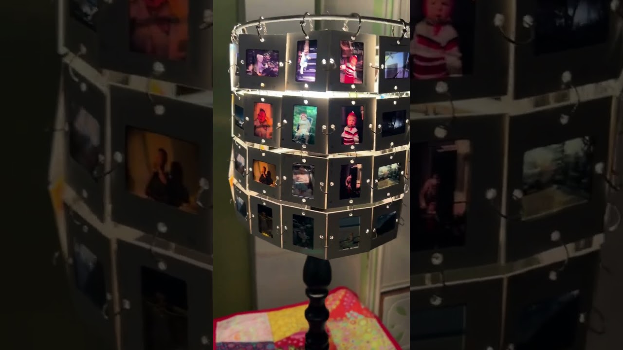 Upcycled Lamp Using Vintage Slides