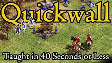 How To Quickwall in AoE2 Taught in 40 Seconds or Less