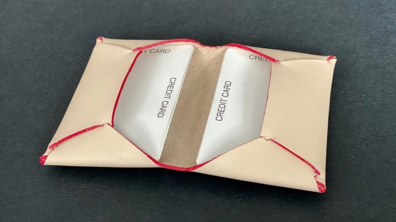 Stitchless Leather Origami Cardholder – DIY Leathercraft Tutorial for Beginners