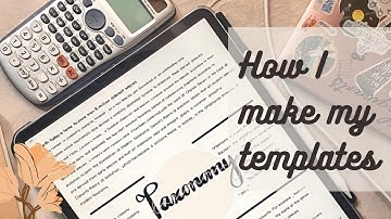 How I make my Templates for Goodnotes5!