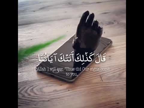 قال رب لم حشرتنى أعمى وقد كنت بصيرا اسلام صبحي سورة طه