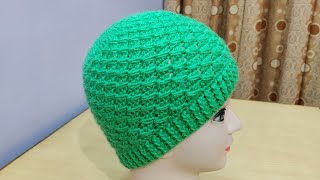 बिल्कुल नई रेडीमेड बाज़ार जैसी कैप || Crochet Cap for Ladies and Gents || क्रोशिया कैप