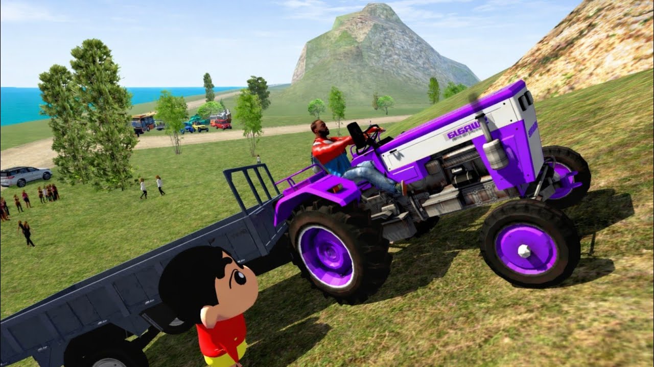 🚘পাহাড়ের চূড়ায় কার চ্যালেঞ্জ! Shinchan দিল Franklin কে ওপেন চ্যালেঞ্জ | Indian Bike Driving 3D 