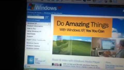 Demonstrating Internet Explorer 6 on Windows XP
